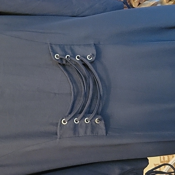 JESSICA 10 Dress Maxi Black Gold buttons - Picture 11 of 14